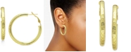 Giani Bernini Medium Hoop Earrings in 18k Gold-Plated Sterling Silver, 1-1/2", Created for Macy's